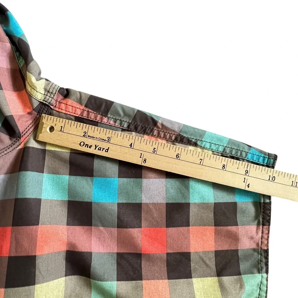 Quiksilver Board Shorts‎ Mens Size 36 Plaid Swim Trunks Multicolor Surf Beach